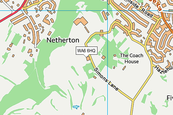 WA6 6HQ map - OS VectorMap District (Ordnance Survey) WA6 6HQ map - OS VectorMap District (Ordnance Survey)