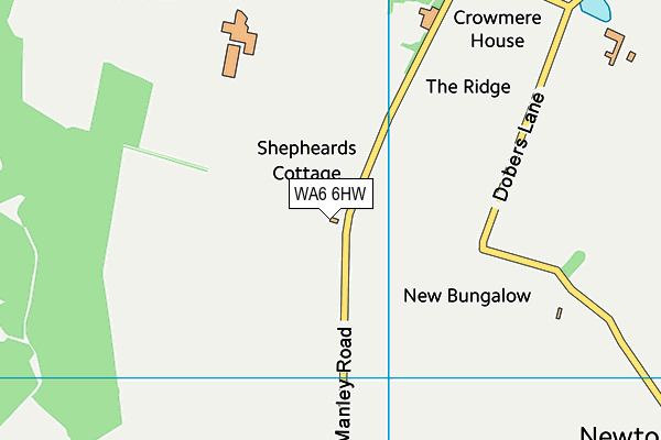 WA6 6HW map - OS VectorMap District (Ordnance Survey) WA6 6HW map - OS VectorMap District (Ordnance Survey)