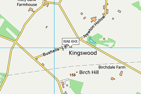WA6 6HX map - OS VectorMap District (Ordnance Survey) WA6 6HX map - OS VectorMap District (Ordnance Survey)