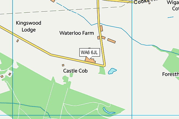 WA6 6JL map - OS VectorMap District (Ordnance Survey) WA6 6JL map - OS VectorMap District (Ordnance Survey)