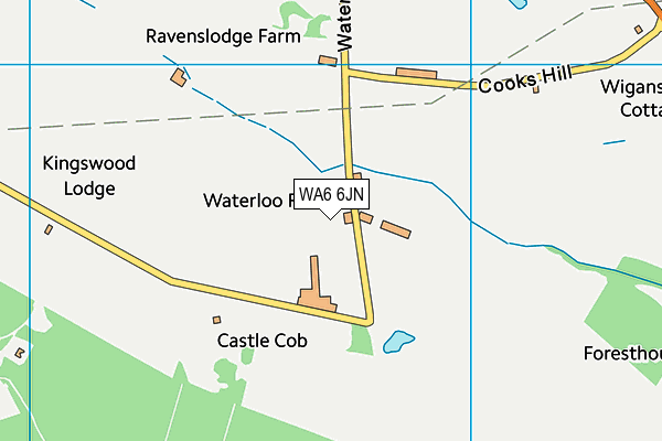WA6 6JN map - OS VectorMap District (Ordnance Survey) WA6 6JN map - OS VectorMap District (Ordnance Survey)