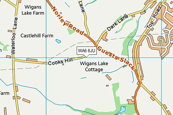 WA6 6JU map - OS VectorMap District (Ordnance Survey) WA6 6JU map - OS VectorMap District (Ordnance Survey)