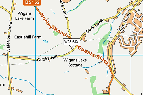 WA6 6JX map - OS VectorMap District (Ordnance Survey) WA6 6JX map - OS VectorMap District (Ordnance Survey)
