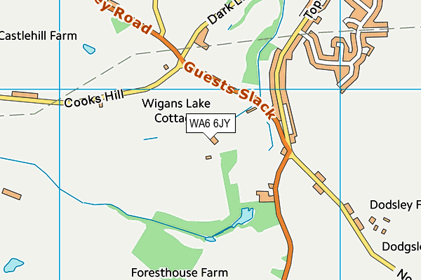 WA6 6JY map - OS VectorMap District (Ordnance Survey) WA6 6JY map - OS VectorMap District (Ordnance Survey)