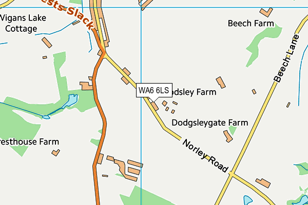 WA6 6LS map - OS VectorMap District (Ordnance Survey) WA6 6LS map - OS VectorMap District (Ordnance Survey)