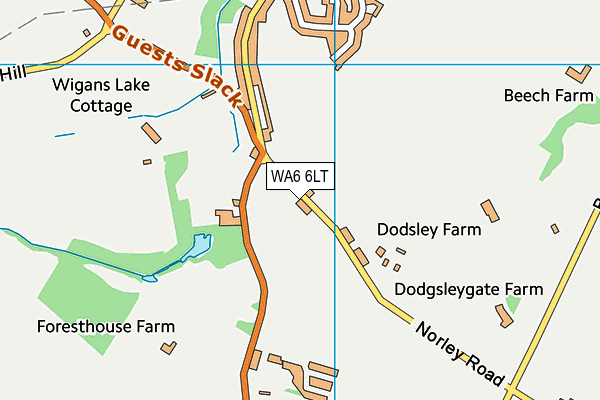 WA6 6LT map - OS VectorMap District (Ordnance Survey) WA6 6LT map - OS VectorMap District (Ordnance Survey)