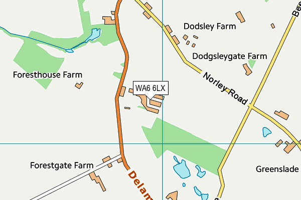 WA6 6LX map - OS VectorMap District (Ordnance Survey) WA6 6LX map - OS VectorMap District (Ordnance Survey)