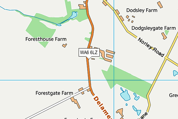 WA6 6LZ map - OS VectorMap District (Ordnance Survey) WA6 6LZ map - OS VectorMap District (Ordnance Survey)