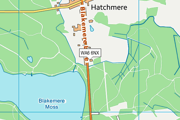 WA6 6NX map - OS VectorMap District (Ordnance Survey) WA6 6NX map - OS VectorMap District (Ordnance Survey)