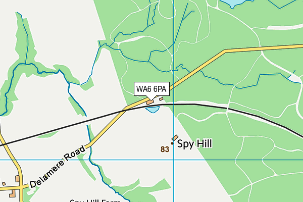 WA6 6PA map - OS VectorMap District (Ordnance Survey) WA6 6PA map - OS VectorMap District (Ordnance Survey)