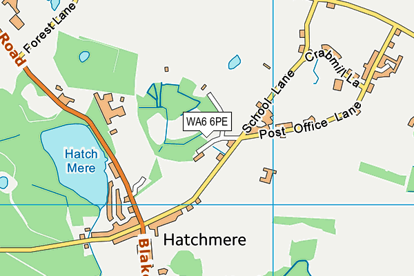 WA6 6PE map - OS VectorMap District (Ordnance Survey) WA6 6PE map - OS VectorMap District (Ordnance Survey)