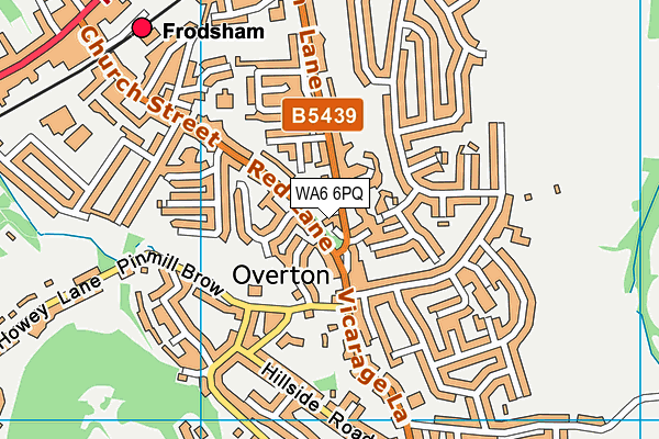 WA6 6PQ map - OS VectorMap District (Ordnance Survey) WA6 6PQ map - OS VectorMap District (Ordnance Survey)