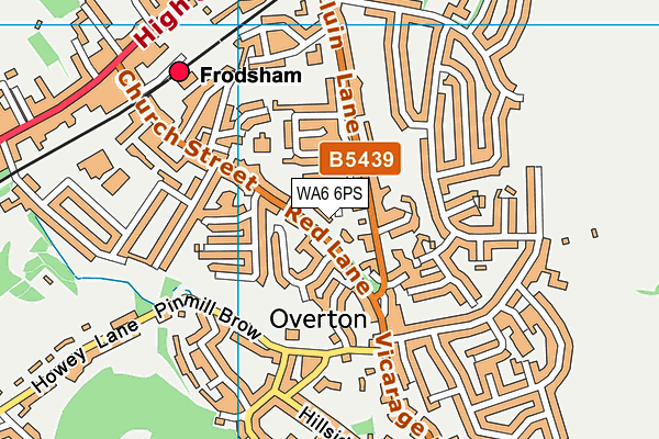 WA6 6PS map - OS VectorMap District (Ordnance Survey) WA6 6PS map - OS VectorMap District (Ordnance Survey)