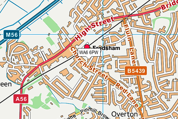 WA6 6PW map - OS VectorMap District (Ordnance Survey) WA6 6PW map - OS VectorMap District (Ordnance Survey)