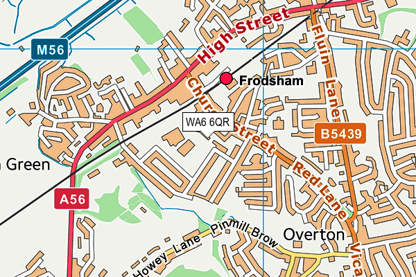 WA6 6QR map - OS VectorMap District (Ordnance Survey)