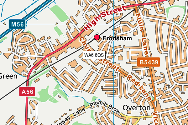 WA6 6QS map - OS VectorMap District (Ordnance Survey) WA6 6QS map - OS VectorMap District (Ordnance Survey)