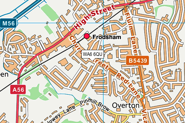 WA6 6QU map - OS VectorMap District (Ordnance Survey) WA6 6QU map - OS VectorMap District (Ordnance Survey)