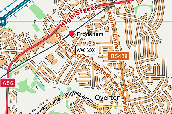 WA6 6QX map - OS VectorMap District (Ordnance Survey) WA6 6QX map - OS VectorMap District (Ordnance Survey)