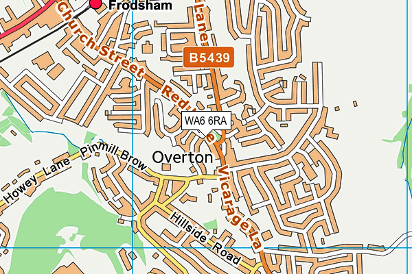 WA6 6RA map - OS VectorMap District (Ordnance Survey) WA6 6RA map - OS VectorMap District (Ordnance Survey)