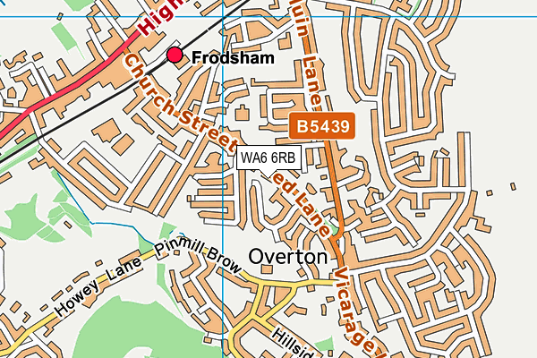 WA6 6RB map - OS VectorMap District (Ordnance Survey) WA6 6RB map - OS VectorMap District (Ordnance Survey)