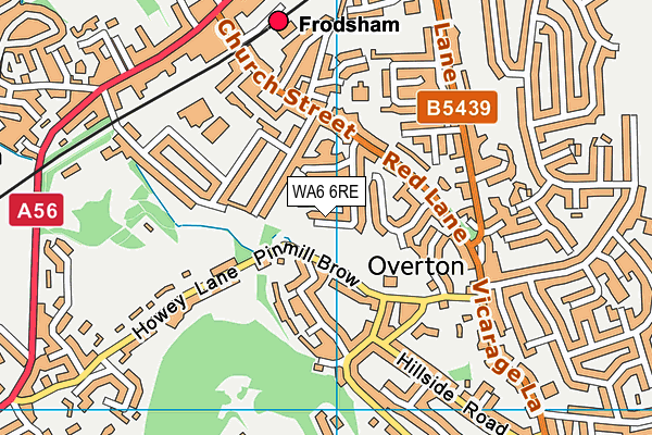 WA6 6RE map - OS VectorMap District (Ordnance Survey) WA6 6RE map - OS VectorMap District (Ordnance Survey)