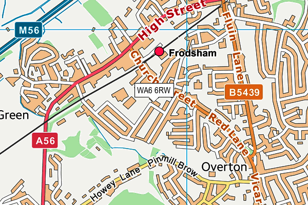 WA6 6RW map - OS VectorMap District (Ordnance Survey) WA6 6RW map - OS VectorMap District (Ordnance Survey)