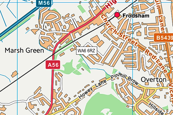 WA6 6RZ map - OS VectorMap District (Ordnance Survey) WA6 6RZ map - OS VectorMap District (Ordnance Survey)
