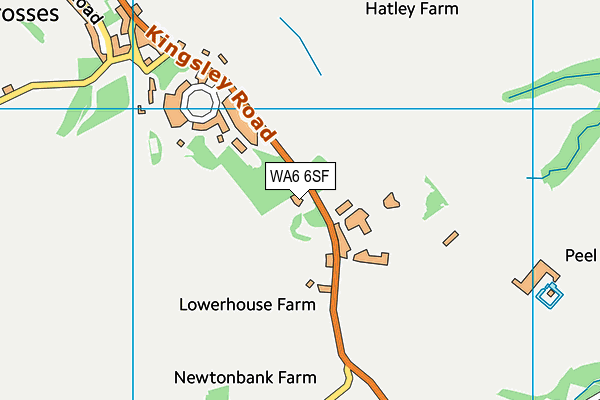 WA6 6SF map - OS VectorMap District (Ordnance Survey)