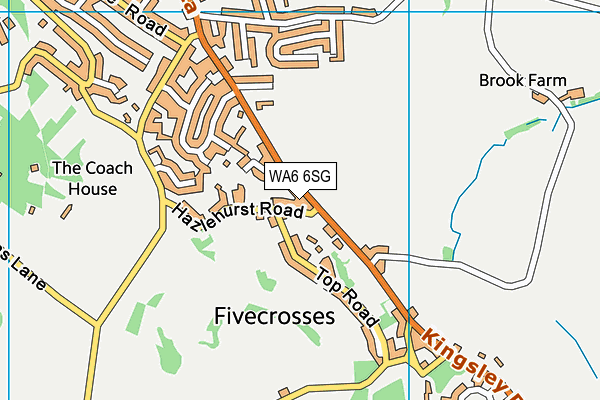 WA6 6SG map - OS VectorMap District (Ordnance Survey) WA6 6SG map - OS VectorMap District (Ordnance Survey)