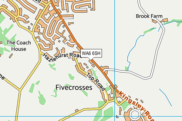 WA6 6SH map - OS VectorMap District (Ordnance Survey) WA6 6SH map - OS VectorMap District (Ordnance Survey)