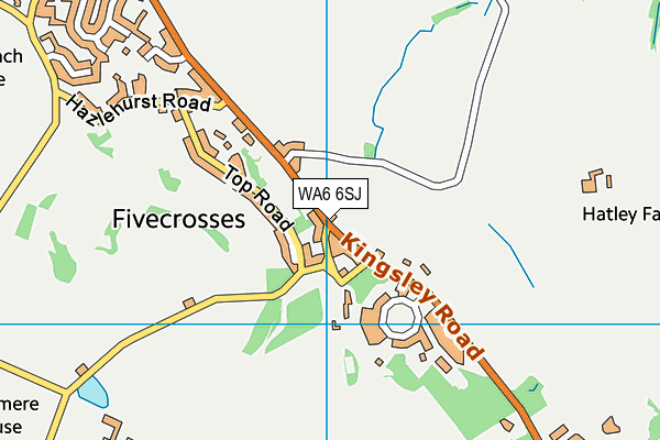 WA6 6SJ map - OS VectorMap District (Ordnance Survey) WA6 6SJ map - OS VectorMap District (Ordnance Survey)