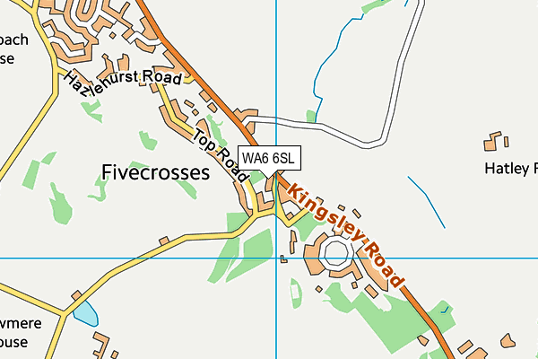 WA6 6SL map - OS VectorMap District (Ordnance Survey) WA6 6SL map - OS VectorMap District (Ordnance Survey)