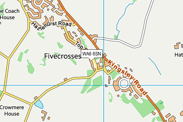 WA6 6SN map - OS VectorMap District (Ordnance Survey) WA6 6SN map - OS VectorMap District (Ordnance Survey)
