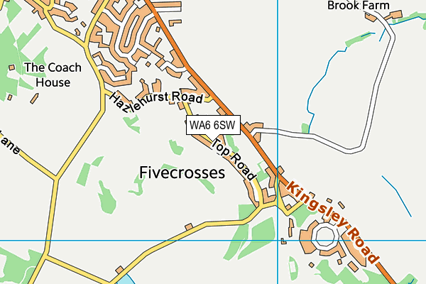 WA6 6SW map - OS VectorMap District (Ordnance Survey) WA6 6SW map - OS VectorMap District (Ordnance Survey)