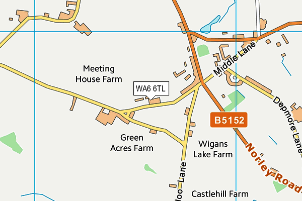 WA6 6TL map - OS VectorMap District (Ordnance Survey) WA6 6TL map - OS VectorMap District (Ordnance Survey)