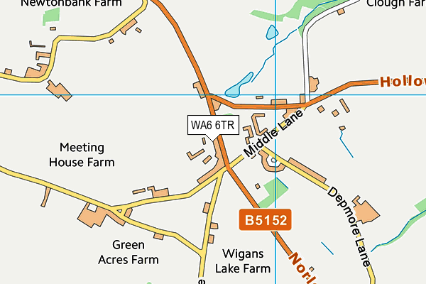 WA6 6TR map - OS VectorMap District (Ordnance Survey) WA6 6TR map - OS VectorMap District (Ordnance Survey)