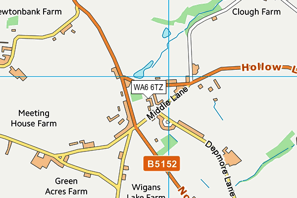 WA6 6TZ map - OS VectorMap District (Ordnance Survey) WA6 6TZ map - OS VectorMap District (Ordnance Survey)