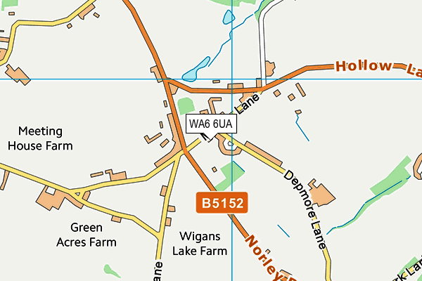 WA6 6UA map - OS VectorMap District (Ordnance Survey) WA6 6UA map - OS VectorMap District (Ordnance Survey)