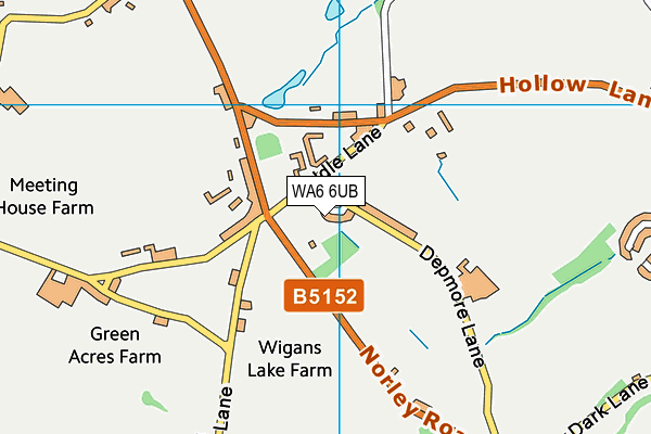 WA6 6UB map - OS VectorMap District (Ordnance Survey) WA6 6UB map - OS VectorMap District (Ordnance Survey)