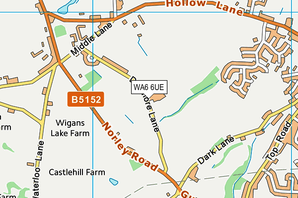 WA6 6UE map - OS VectorMap District (Ordnance Survey) WA6 6UE map - OS VectorMap District (Ordnance Survey)