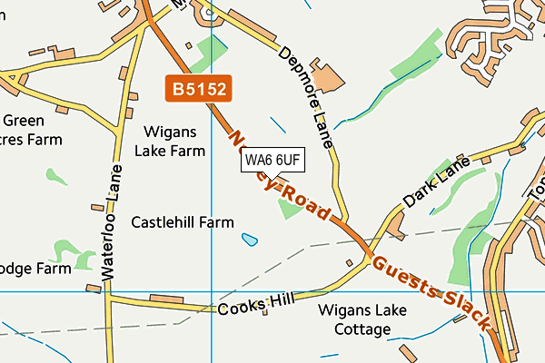 WA6 6UF map - OS VectorMap District (Ordnance Survey)
