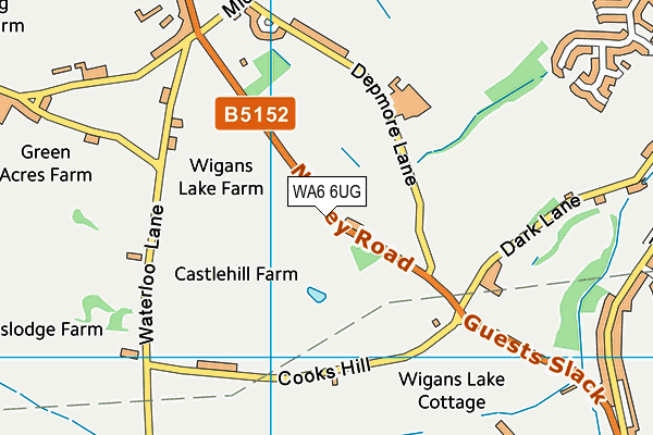 WA6 6UG map - OS VectorMap District (Ordnance Survey) WA6 6UG map - OS VectorMap District (Ordnance Survey)