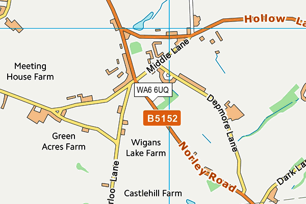 WA6 6UQ map - OS VectorMap District (Ordnance Survey) WA6 6UQ map - OS VectorMap District (Ordnance Survey)