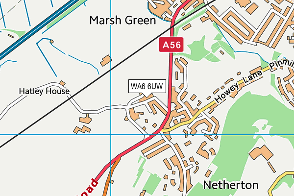 WA6 6UW map - OS VectorMap District (Ordnance Survey) WA6 6UW map - OS VectorMap District (Ordnance Survey)