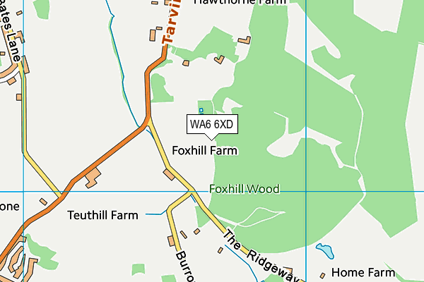 WA6 6XD map - OS VectorMap District (Ordnance Survey) WA6 6XD map - OS VectorMap District (Ordnance Survey)