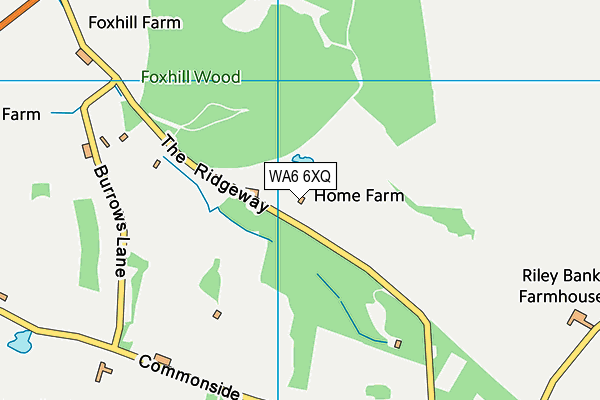 WA6 6XQ map - OS VectorMap District (Ordnance Survey)