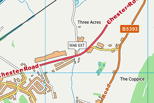 WA6 6XT map - OS VectorMap District (Ordnance Survey) WA6 6XT map - OS VectorMap District (Ordnance Survey)