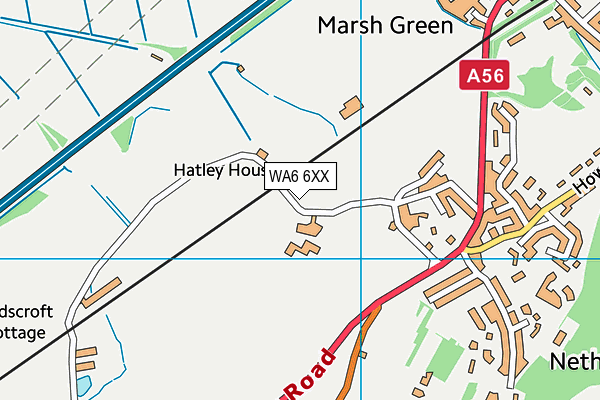 WA6 6XX map - OS VectorMap District (Ordnance Survey) WA6 6XX map - OS VectorMap District (Ordnance Survey)