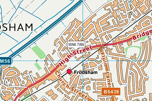 WA6 7AN map - OS VectorMap District (Ordnance Survey) WA6 7AN map - OS VectorMap District (Ordnance Survey)