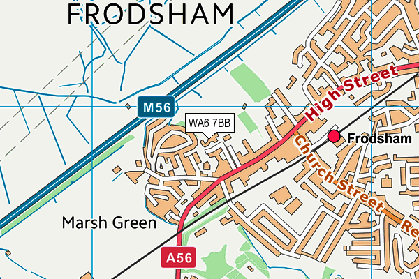 WA6 7BB map - OS VectorMap District (Ordnance Survey) WA6 7BB map - OS VectorMap District (Ordnance Survey)